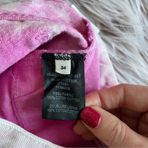 Isabel Marant Étoile Pink Cropped Jeans - Picture 6 of 8